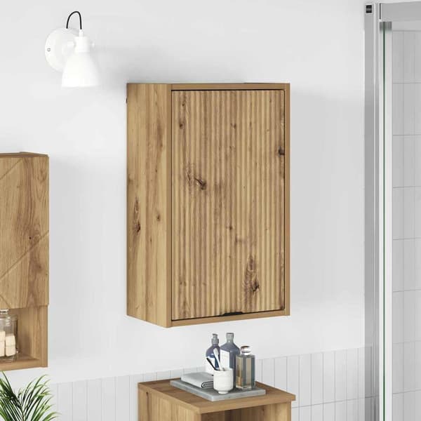 vidaXL Baderomsskap artisan eik 39 x 23.5 x 65 cm Konstruert tre