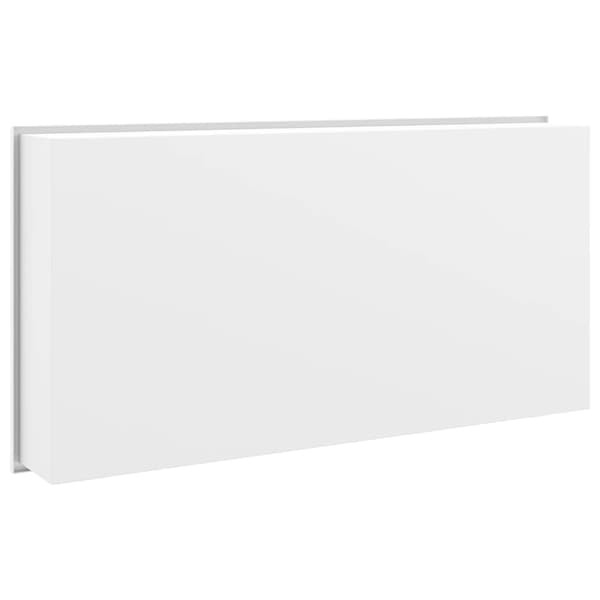 vidaXL Duschnisch matt vit 62x32x9 cm rostfritt stål
