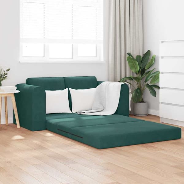 vidaXL Soffsäng Mörkgrön 148 x 71 x 83 cm Sammet