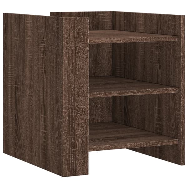 vidaXL Nattbord brun eik 45x50x50 cm konstruert tre