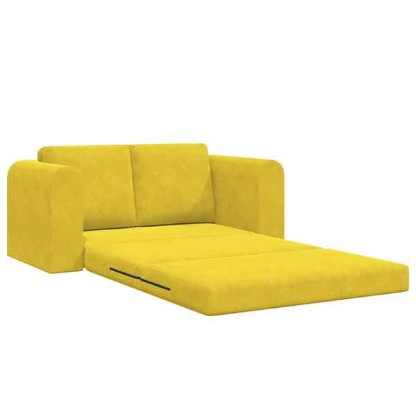 vidaXL Soffsäng Gul 148 x 71 x 83 cm Sammet