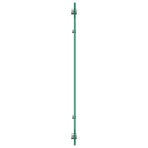 vidaXL Köksskydd Mörkgrå 110 x 40 cm härdat glas