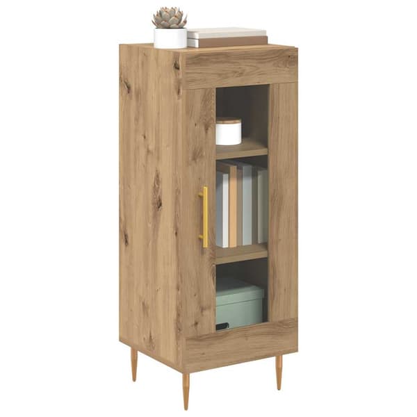 vidaXL Serviesskap artisan eik 34 x 34,5 x 90 cm Konstruert tre