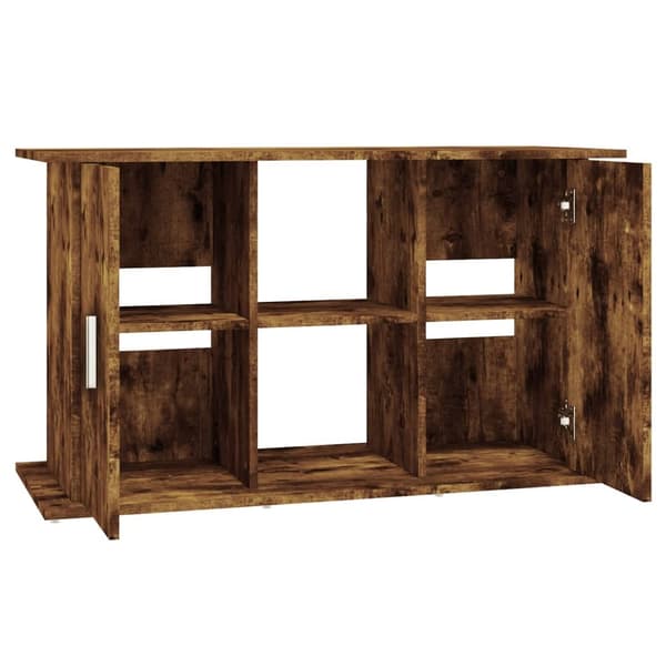 vidaXL Akvariumstativ røkt eik 101x41x58 cm konstruert tre