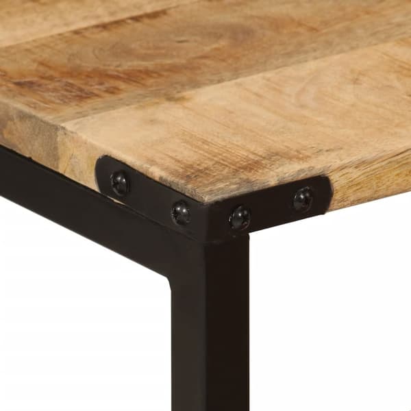 vidaXL Stablebare salongbord 3 stk heltre mango og jern
