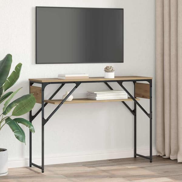 vidaXL Konsollbord Artisan Eik 105x30x75cm Konstruert tre