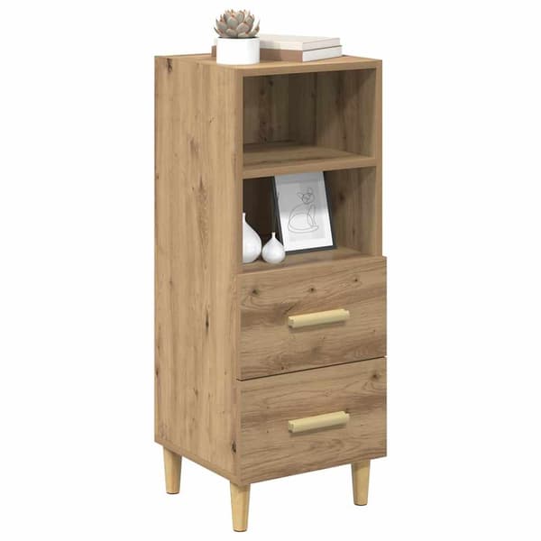 vidaXL Serviesskap artisan eik 34 x 34,5 x 90 cm Konstruert tre