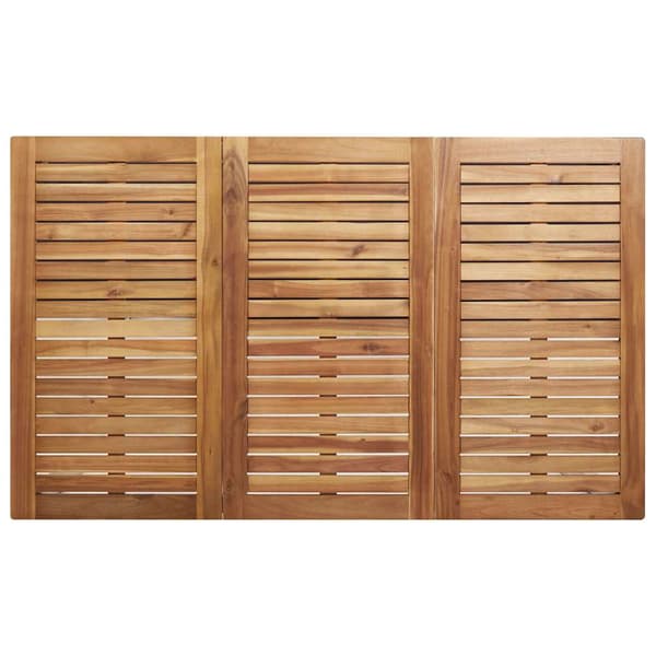 vidaXL Hage Spisegruppe 7 pcs Brun Solid akasietre