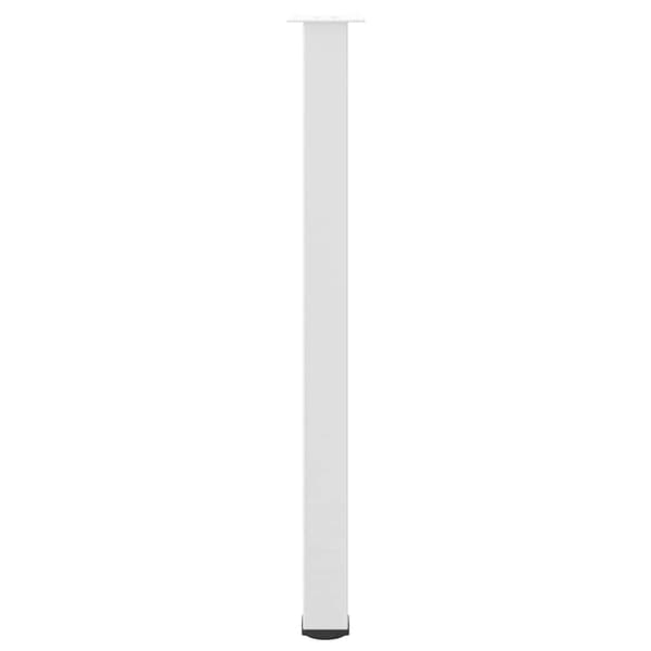 vidaXL Soffbordsben 4 st vit 110-112 cm stål