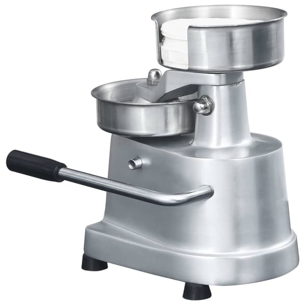 vidaXL Hamburgerpress med 500 pappersark aluminium 10 cm