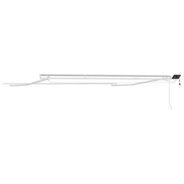 vidaXL Markise med Hvit 4 × 3 m Metall