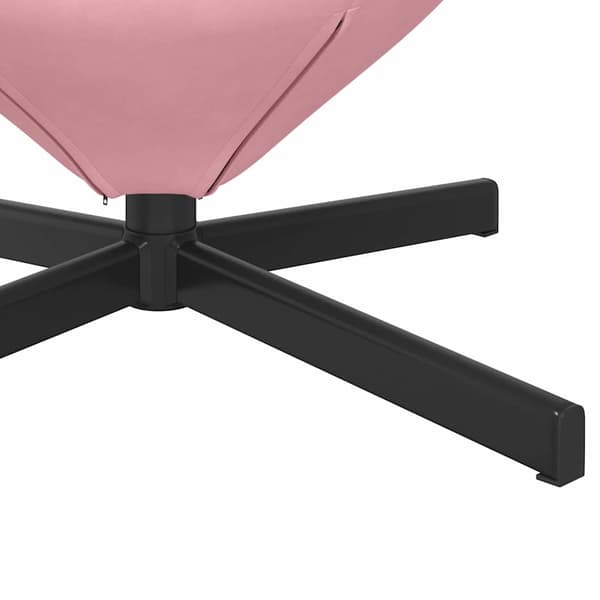 vidaXL Äggfåtölj Rosa 63 x 73 x 90 cm Sammet