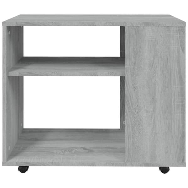 vidaXL Sidebord grå sonoma 70x35x55 cm konstruert tre
