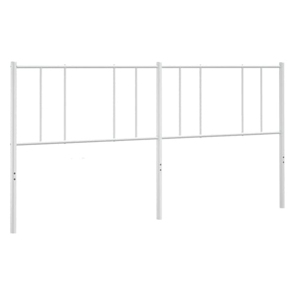 vidaXL Sengegavl metall hvit 193 cm