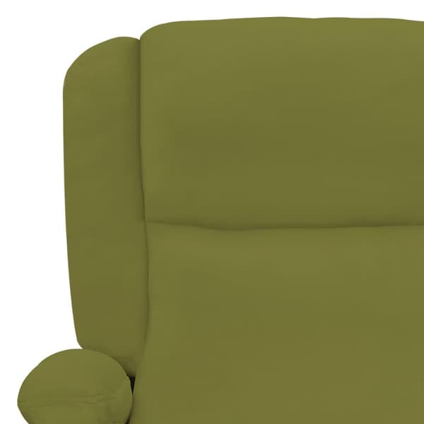 vidaXL Reclinerfåtölj ljusgrön sammet