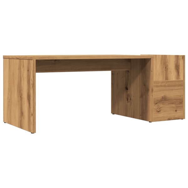vidaXL Salongbord artisan eik 90x45x35 cm sponplate