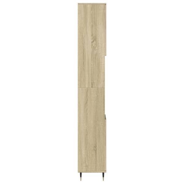 vidaXL Baderomsskap sonoma eik 30x30x190 cm konstruert tre