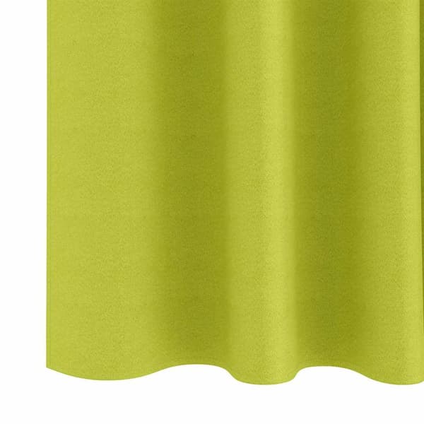 vidaXL Mörkläggande Gardiner med Ringar grön Polyester