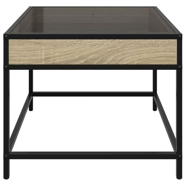 vidaXL Salongbord med Infinity LED sonoma eik 50x50x41 cm