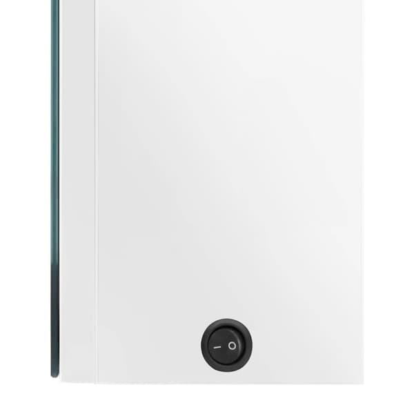 vidaXL LED-speilskap til bad blank hvit 50x13x70 cm