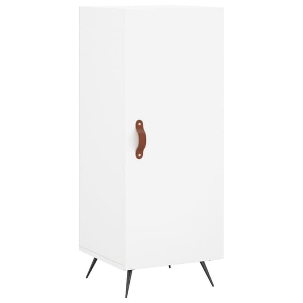 vidaXL Highboard hvit 34,5x34x180 cm konstruert tre
