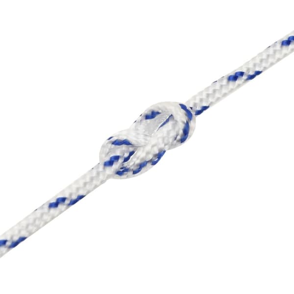 vidaXL Båttau hvit 2 mm 100 m polypropylen