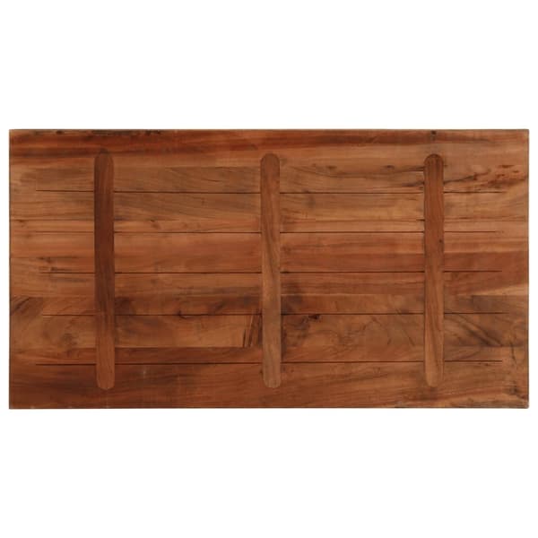 vidaXL Bordplate 100x70x2,5 cm rektangulær gjenvunnet heltre