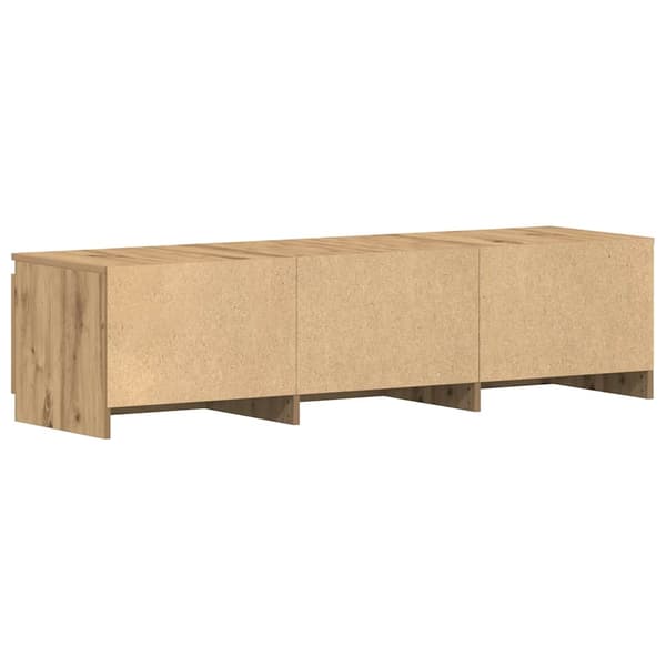 vidaXL TV-benk artisan eik 140x40x36 cm konstruert tre