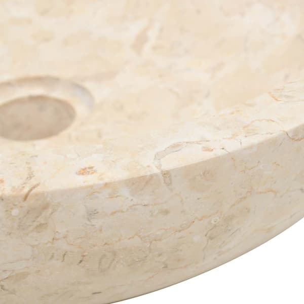 vidaXL Vask 40x12 cm marmor krem