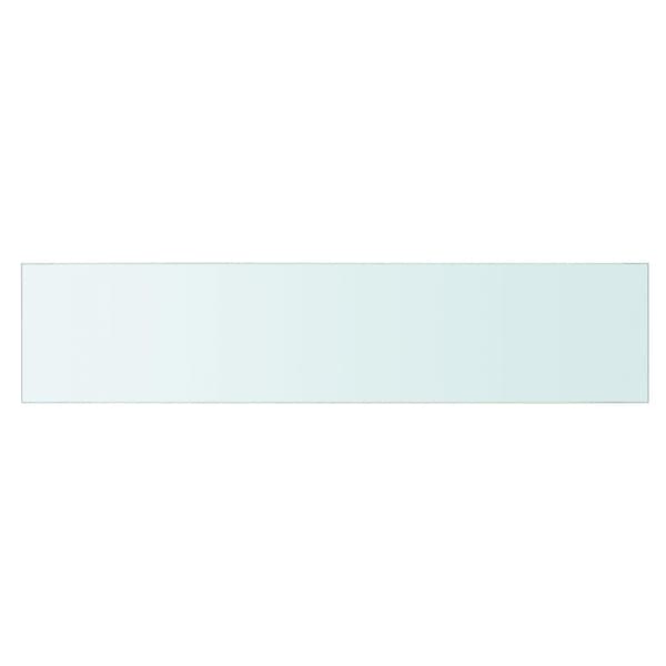 vidaXL Hyllplan glas genomskinlig 90x20 cm