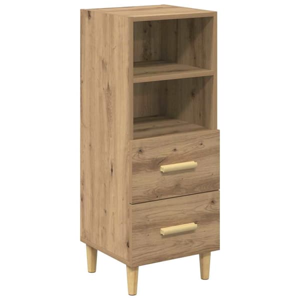 vidaXL Serviesskap artisan eik 34 x 34,5 x 90 cm Konstruert tre