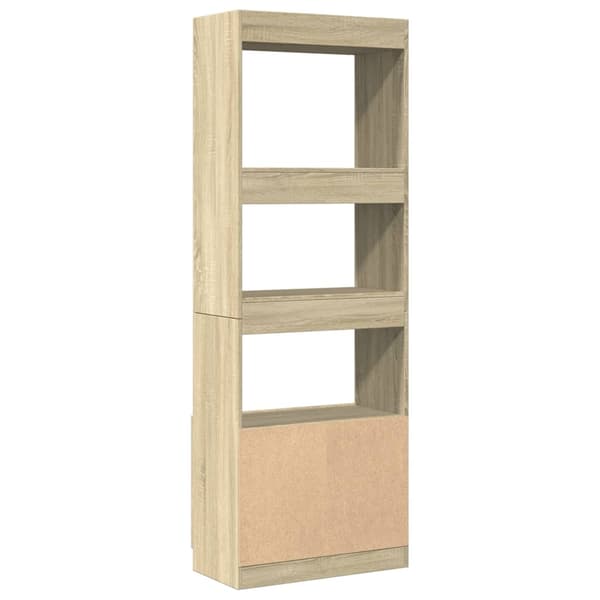 vidaXL Highboard sonoma eik 63x33x180 cm konstruert tre