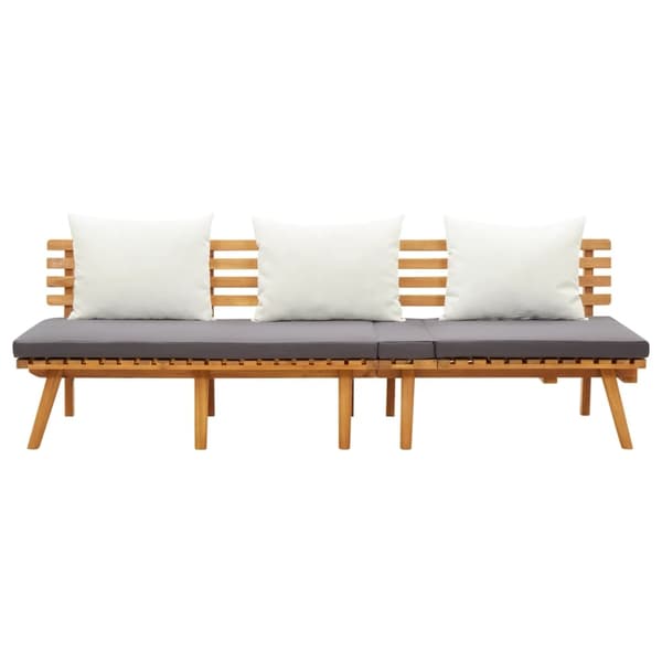 vidaXL Utendørs dagseng 200x65 cm heltre akasie