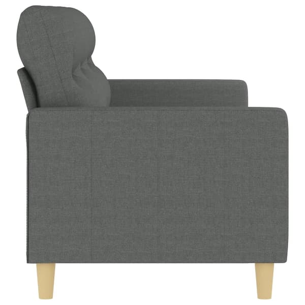 vidaXL 3-sitssoffa mörkgrå 180 cm tyg