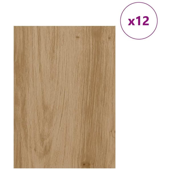 vidaXL Dekorpaneler 12 pcs Artisan Eik 30 x 42 x 0.27 cm