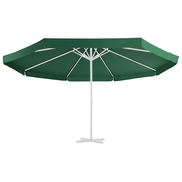 vidaXL Erstatningsstoff for hageparasoll grønn 515 cm