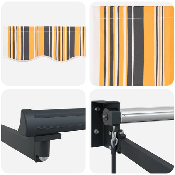 vidaXL Markis Flerfärgsdesign 300 x 250 x 165 cm Polyester