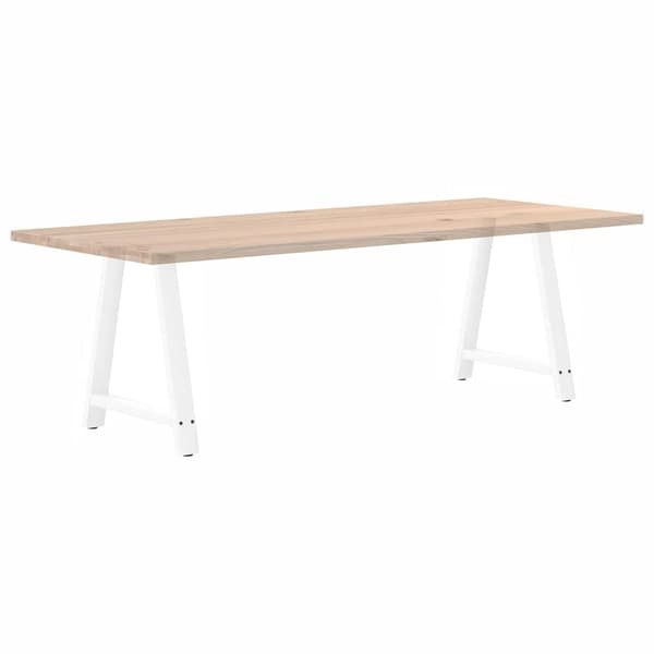 vidaXL Soffbordsben A-formade 2 st vit 70x(72-73) cm stål