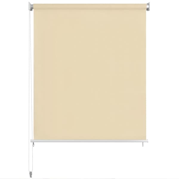 vidaXL Rullgardin utomhus 140x140 cm gräddvit