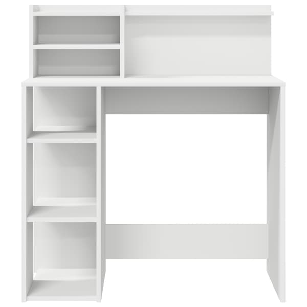 vidaXL Sängbord med LED-ljus Vit 44x34,5x45 cm