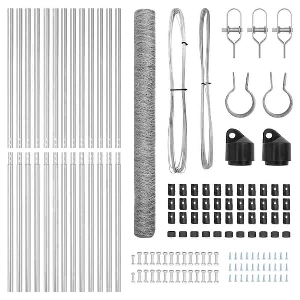 vidaXL Stängselstolpe Silver
