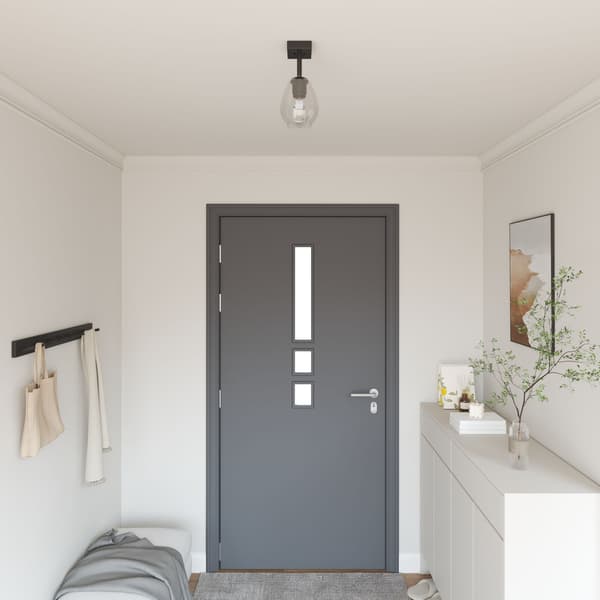 vidaXL Svart, Transparent Metall, Glas Medium Statement Piece