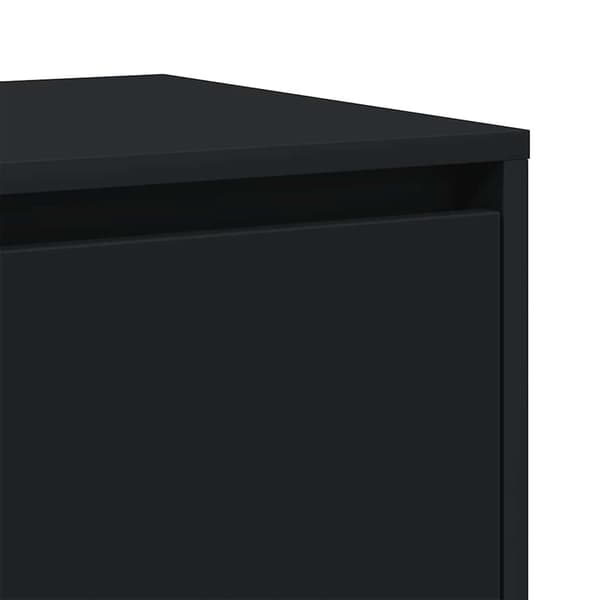 vidaXL Serviesskap Svart 120 x 41 x 75 cm Konstruert tre