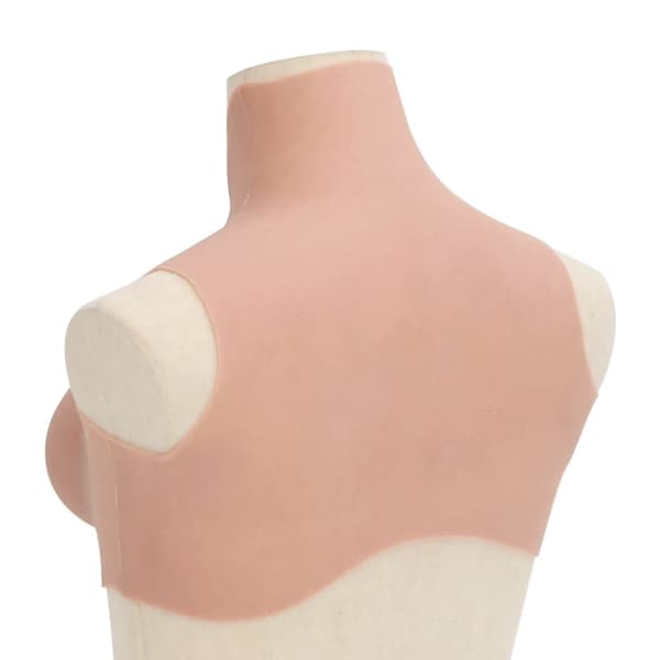 vidaXL Silikonbryst naturell D-cup