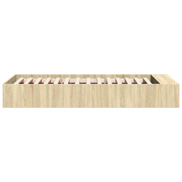 vidaXL Sengeramme sonoma eik 75x190 cm konstruert tre