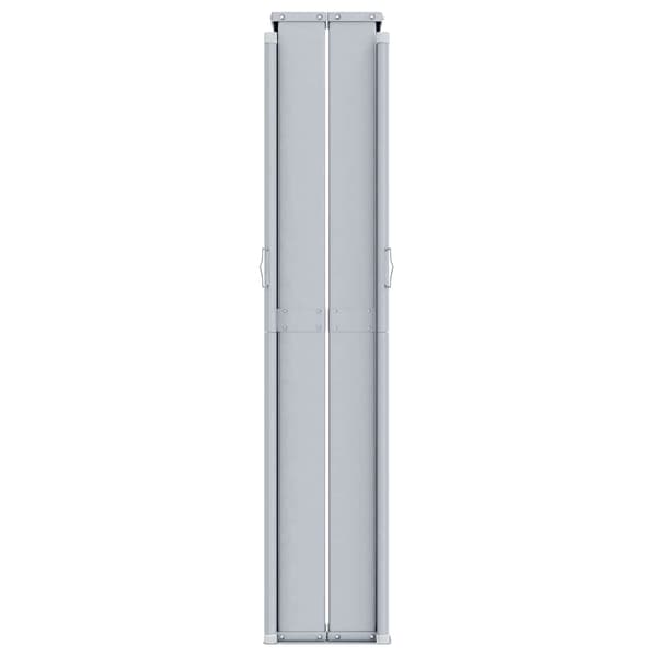 vidaXL Infällbar sidomarkis gräddvit 200x1000 cm