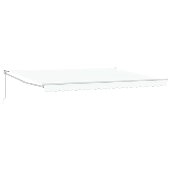 vidaXL Markis Vit 450 x 300 x 165 cm Polyester och metall