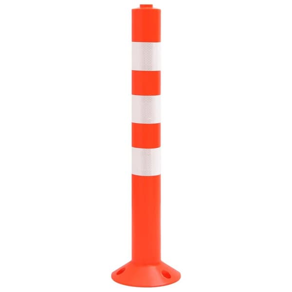 vidaXL Sperrestolper med kjede 10 stk 75 cm PE