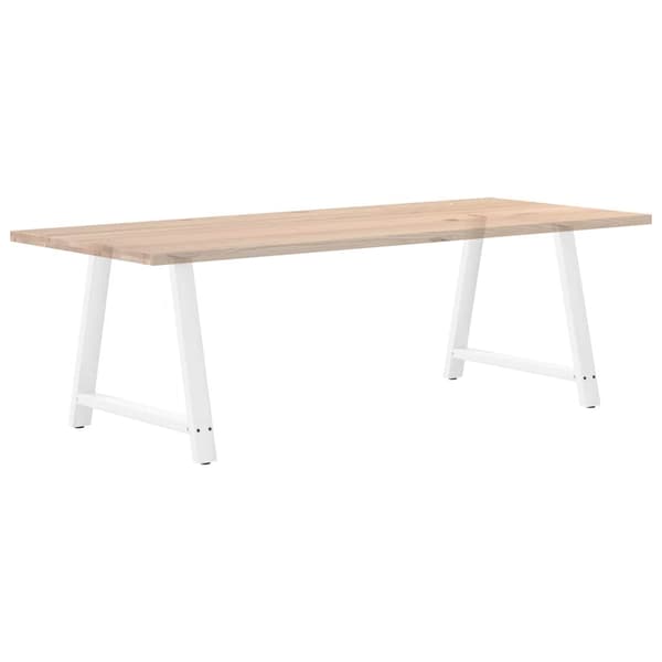 vidaXL Soffbordsben A-formade 2 st vit 100x(72-73) cm stål