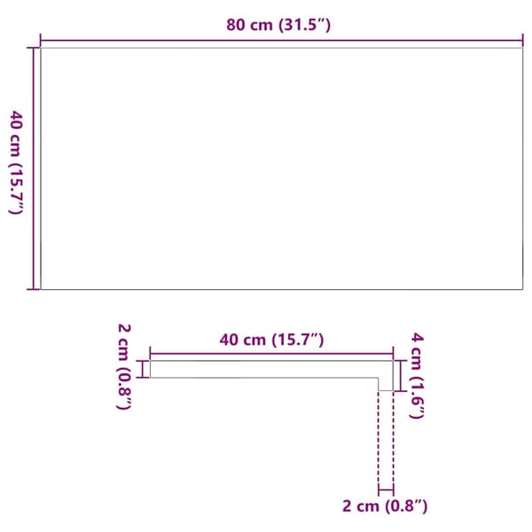 vidaXL Vinduskarmer 2 stk lysebrun 80x40x2 cm heltre eik